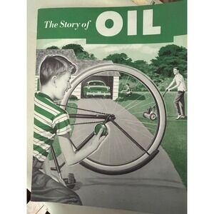 VTG "The Story of Oil" Educational Book Illustrated History Petroleum Industry